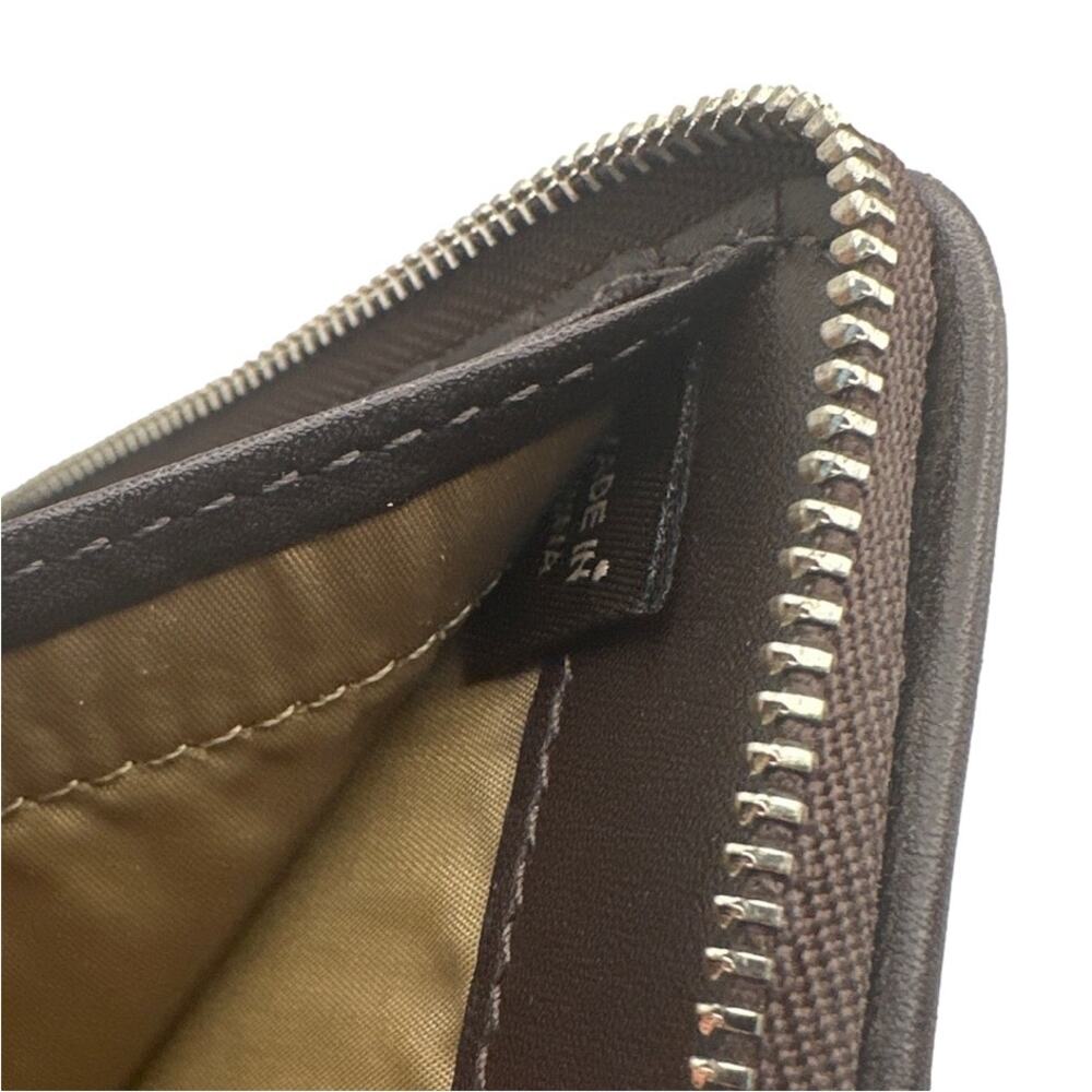 y2k COACH Brown Signature Canvas Med Wallet - Picture 6 of 9